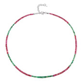 Collier en argent et Rubis de Madagascar