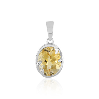 Pendentif en argent et Citrine