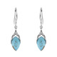 Boucles d'oreilles en argent et Turquoise (dagen)