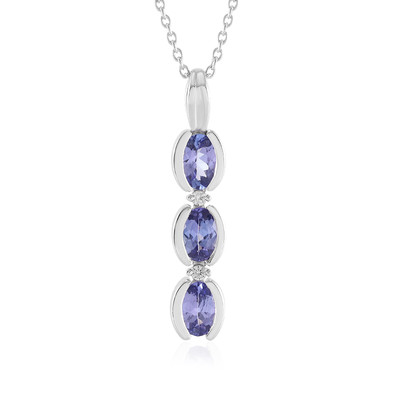 Collier en argent et Tanzanite