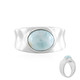 Bague en argent et Larimar