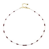 Collier en argent et Rubis du Mozambique