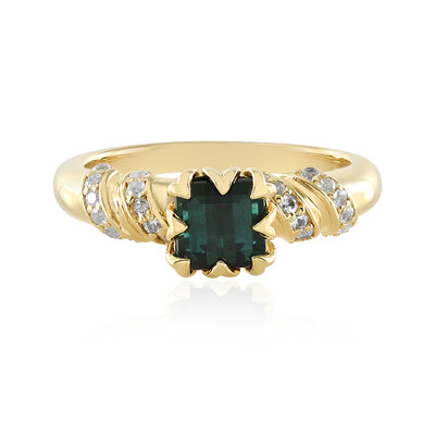 Bague en argent et Tourmaline verte de Benedito