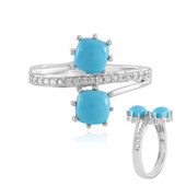 Bague en argent et Turquoise Sleeping Beauty