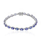 Bracelet en or et Tanzanite AAA