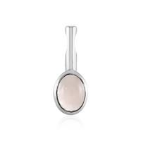 Pendentif en argent et Quartz rose