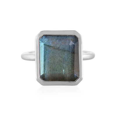 Bague en argent et Labradorite (MONOSONO COLLECTION)