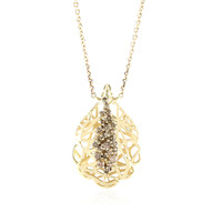 Collier en or et Diamant champagne I2 (Ornaments by de Melo)
