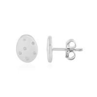 Boucles d'oreilles en argent et Diamant I2 (I)