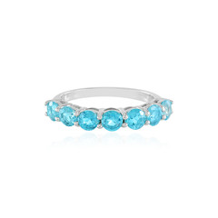 Bague en argent et Topaze Paraiba