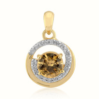 Pendentif en or et Zircon jaune de Kings Plains