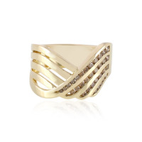 Bague en or et Diamant champagne I2 (de Melo)