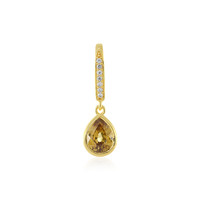 Pendentif en argent et Zircon jaune