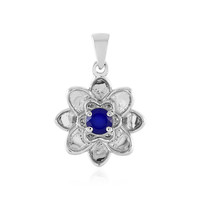 Pendentif en argent et Calcédoine bleue