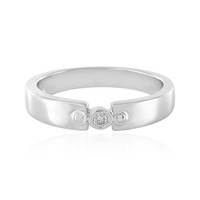 Bague en argent et Diamant PK (J)