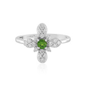 Bague en argent et Diopside de Russie