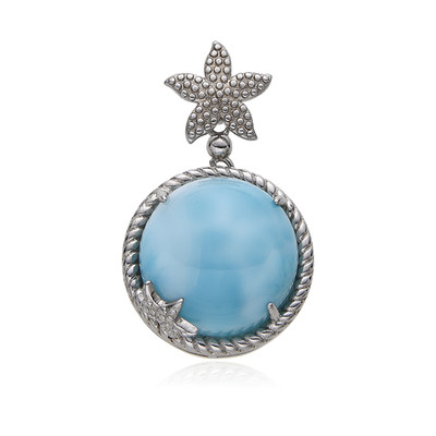 Pendentif en argent et Larimar