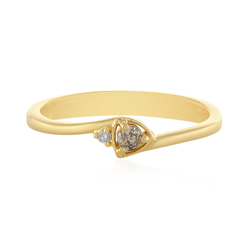 Bague best sale diamant champagne