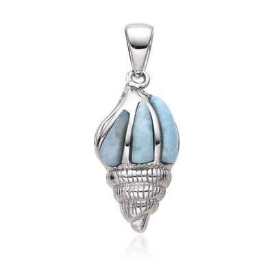 Pendentif en argent et Larimar