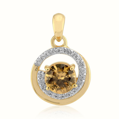 Pendentif en or et Zircon jaune de Kings Plains