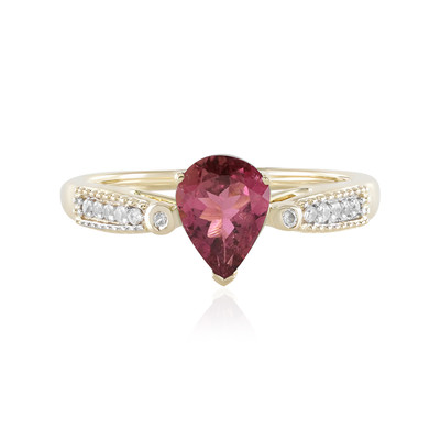 Bague en or et Tourmaline rose