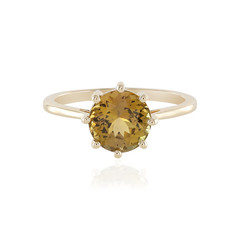 Bague en or et Tanzanite jaune