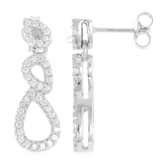 Boucles d'oreilles en argent et Zircon