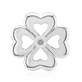 Charm en argent et Diamant SI1 (G) (Annette)