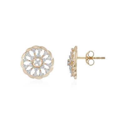 Boucles d'oreilles en or et Diamant SI1 (H)