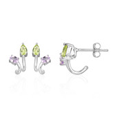 Boucles d'oreilles en argent et Péridot