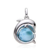 Pendentif en argent et Larimar