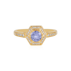 Bague en argent et Tanzanite non chauffée