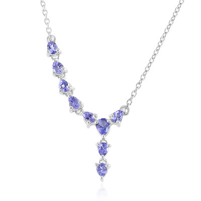 Collier en argent et Tanzanite