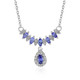 Collier en argent et Tanzanite