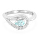 Bague en argent et Apatite bleue