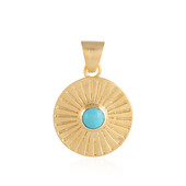 Pendentif en laiton et Turquoise (Juwelo Style)