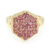 Bague en or et Saphir Padparadscha non chauffé (AMAYANI)