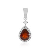 Pendentif en argent et Grenat Hessonite