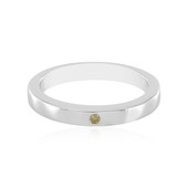 Bague en argent et Diamant jaune I3