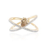 Bague en or et Diamant champagne I1 (SUHANA)