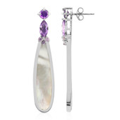 Boucles d'oreilles en argent et Nacre