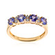 Bague en or et Tanzanite AAA