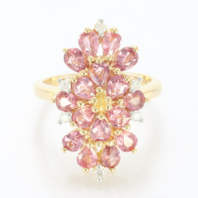 Bague en or et Saphir Padparadscha non chauffé (AMAYANI)