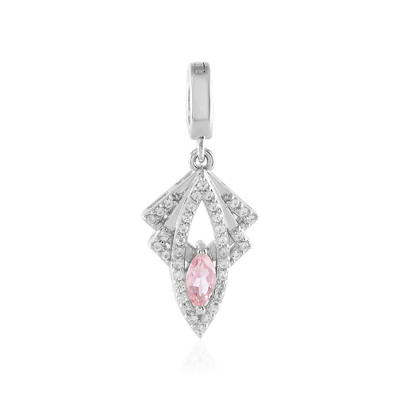 Pendentif en argent et Tourmaline rose du Nigéria