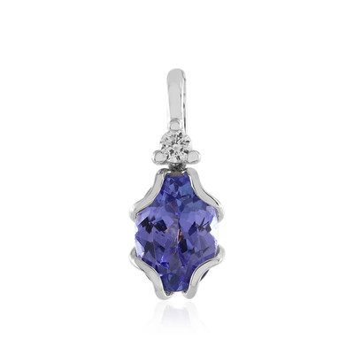 Pendentif en platine et Tanzanite AAA