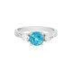 Bague en argent et Topaze Paraiba