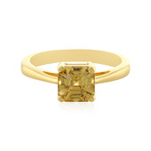 Bague en argent et Zircon jaune