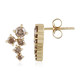 Boucles d'oreilles en or et Diamant champagne I2