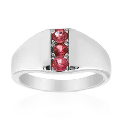 Bague en argent et Tourmaline rose