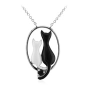 Collier en argent et Onyx noir